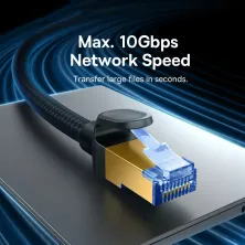 Кабель Baseus High Speed CAT7 Seven Types RJ45 10Gigabit Network Cable Ethernet Круглый 10m Черный