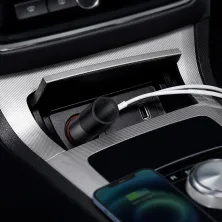 Автомобильное зарядное устройство Baseus Share Together Fast Charge Car Charger 120W USB+Type-C + 1 Прикуриватель Серый