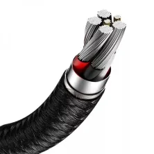 Кабель Baseus Cafule Metal Data Cable USB to Type-C 66W 11V 6A 0.25m Черный