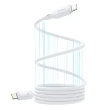 Кабель Baseus PicoGo Magnetic Liquid Silicone Series Fast Charging Data Cable Type-C to Type-C 240W 1m Білий