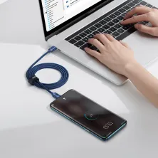 Кабель Baseus Crystal Shine Series Fast Charging Data Cable Type-C to Type-C 100W 20V 5A 1.2m Синий