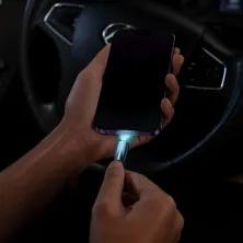 Кабель Baseus Glimmer Series Fast Charging Data Cable USB to Lightning 2.4A 2m Синій