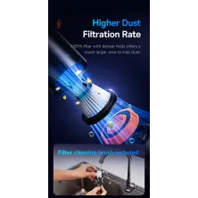 Аккумуляторный пылесос Baseus A5 Car Vacuum Cleaner 130 Вт 16000 Па Черный