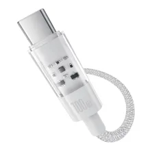 Кабель Baseus Gem Series Fast Charging Data Cable USB to Type-C 100W 20V 5A 2m Білий