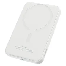 УМБ Baseus Magnetic Mini Wireless Fast Charge 2in1 5000mAh 20W 2.4A QC3.0+PD3.0 с Беспроводной зарядкой Qi 15W Белый