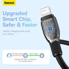 Кабель Baseus Pudding Series Fast Charging Data Cable USB to Lightning 2.4A 1.2m Чорний
