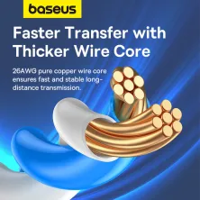 Кабель Baseus High Speed CAT5 RJ45 Gigabit Network Cable Ethernet Круглый 2m Черный