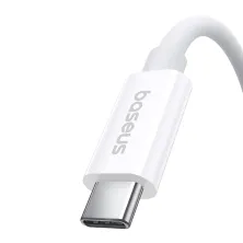 Кабель Baseus Superior 2 Series Fast Charging Data Cable Type-C to Type-C 240W 8K@60Hz 40Gbps 1.8m Білий