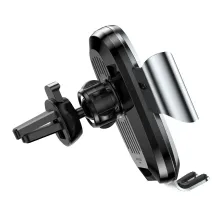 Автодержатель для телефона Baseus Smart Car Mount Cell Phone в воздуховод автоматический Серебристый