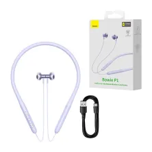 Бездротові Bluetooth 5.3 навушники Baseus Bowie P1 Neckband спортивні Фіолетовий