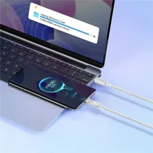 Кабель Baseus Explorer Series with Smart Temperature Control Fast Charging Data Cable Type-C to Type-C 100W 20V 5A 1m Белый