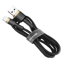 Кабель Baseus Cafule Cable USB to Lightning 1.5A 2m Чорно-Золотий