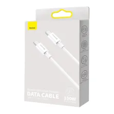 Кабель Baseus Superior Series Fast Charging Data Cable Type-C to Type-C 100W 20V 5A 2m Білий
