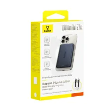 УМБ Baseus PicoGo AM41 Ultra-Slim Qi2 Magnetic 10000mAh 27W QC3.0+PD3.0 з функцією MagSafe и Qi2 15W Чорний