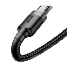 Кабель Baseus Cafule Cable USB to Micro USB 2.4A 0.5m Чорний