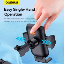 Автотримач для телефона Baseus UltraControl Go Series Clamp-Type Phone Holder Suction Cup Version на торпедо Чорний