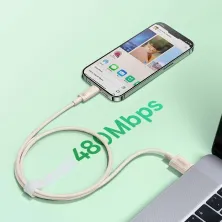 Кабель Baseus Habitat Series Fast Charging Data Cable USB to Lightning 2.4A 2m Рожевий