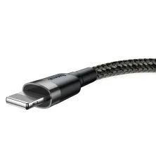 Кабель Baseus Cafule Cable USB to Lightning 2A 3m Чорний