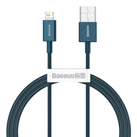 Кабель Baseus Superior Series Fast Charging Data Cable USB to Lightning 2.4A 1m Синій