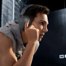 Бездротові навушники Bluetooth Baseus Bass 35 Max Wireless Headphone Сірий
