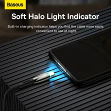 Кабель Baseus Glimmer Series Fast Charging Data Cable USB to Type-C 100W 20V 5A 1m Черный