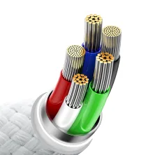 Кабель Baseus Glimmer Series Fast Charging Data Cable Type-C to Lightning PD 20W 1m Білий