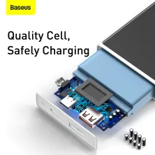 УМБ Baseus Super Mini 20000mAh 22.5W 5A с технологией QC3.0+PD3.0 + Кабель USB to Type-C Белый