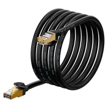 Кабель Baseus High Speed CAT7 Seven Types RJ45 10Gigabit Network Cable Ethernet Круглый 3m Черный