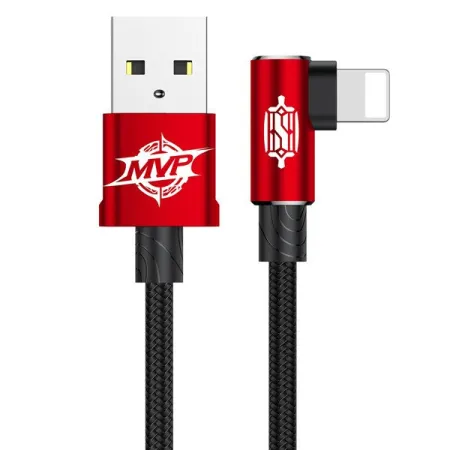 Кабель Baseus MVP Elbow Cable USB to Lightning 2A 1m Червоний