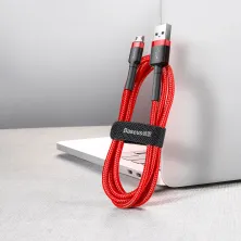 Кабель Baseus Cafule Cable USB to Micro USB 2.4A 1m Красный