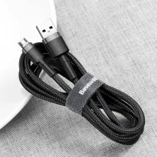 Кабель Baseus Cafule Cable USB to Micro USB 2.4A 0.5m Чорний