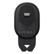 Бездротовий автомобільний зарядний пристрій Baseus Stable Gravitational Wireless Charging Car Mount Pro з технологією Qi 15W Чорний