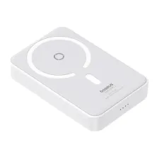УМБ Baseus MagPro Magnetic Bracket Wireless Fast Charge 5000mAh 20W 2.4A QC3.0+PD3.0 з Бездротовою зарядкою Qi 15W Білий