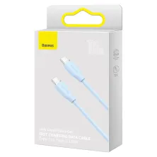 Кабель Baseus Jelly Liquid Silica Gel Fast Charging Data Cable Type-C to Type-C 100W 20V 5A 1.2m Синій