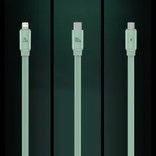Кабель Baseus Traction Series Retractable 3-in-1 Fast Charging Data Cable Type-C to Lightning+Type-C+MicroUSB 100W 1.7m Зелений