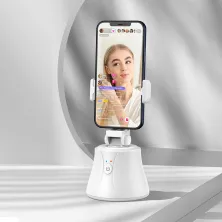 Смарт тримач для смартфона одновісний стабілізатор Baseus 360°AI Following Shot Tripod Head Білий