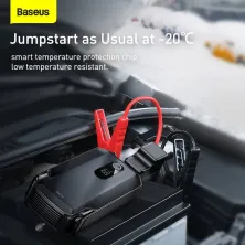 Пускозарядний пристрій Бустер Baseus MAX Car Jamp Starter Super Energy 3in1 12V 20000mAh 2000A з функцією Павербанка 5V/3A та LED фонарика Чорний