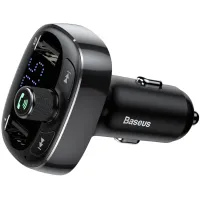 FM-трансмітер Baseus T-Typed MP3 Car Charger S-09 2USB 3.4A Black (CCALL-TM01)