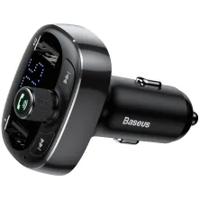 FM-трансмиттер Baseus T-Typed MP3 Car Charger S-09 2USB 3.4A Black (CCALL-TM01)
