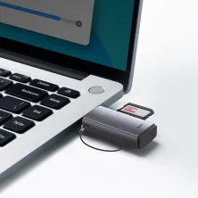 Кардридер Baseus Lite Card Card Reader USB, SD/TF Cards Серый