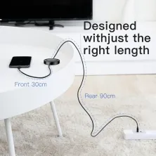 Кабель Baseus iP Cable Wireless Charger Cable USB to Lightning 2A 1.2m с Беспроводной зарядкой 5W Черный