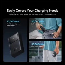 УМБ Baseus Star-Lord Digital Display 30000mAh 30W з технологією QC3.0+PD3.0 2USB+Type-C + Кабель USB to Type-C Чорний