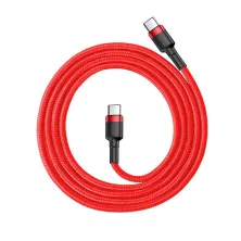 Кабель Baseus Cafule Flash Charging Data Line Cable Type-C to Type-C PD 2.0 QC 3.0 60W 20V 3A 1m Червоний