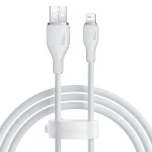 Кабель Baseus Pudding Series Fast Charging Data Cable USB to Lightning 2.4A 1.2m Белый