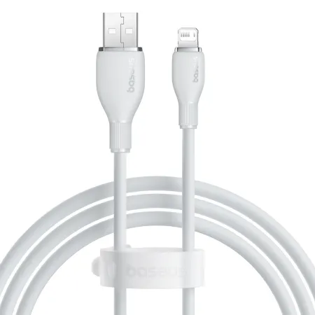 Кабель Baseus Pudding Series Fast Charging Data Cable USB to Lightning 2.4A 1.2m Белый
