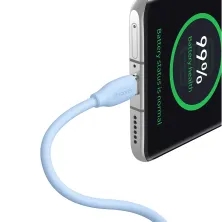 Кабель Baseus Jelly Liquid Silica Gel Fast Charging Data Cable Type-C to Type-C 100W 20V 5A 1.2m Синій