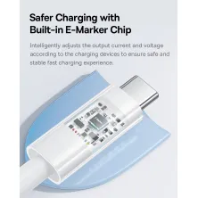 Кабель Baseus Gem Series Fast Charging Data Cable Type-C to Type-C 100W 20V 5A 1m Белый