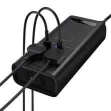 Автомобильный инвертор Baseus Super Si Inverter 500W (220V CN/EU) 2Розетки+USB+Type-C 3A с технологией QC3.0+PD3.0 Черный