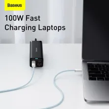 Кабель Baseus Dynamic Series Fast Charging Data Cable Type-C to Type-C 100W 20V 5A 1m Синій