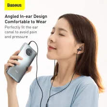 Наушники Baseus Encok H19 Wired Earphone 3.5mm Черный